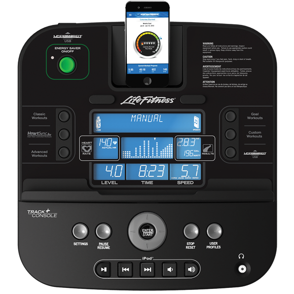 Life Fitness C1 Upright Bike With Track Connect Console
